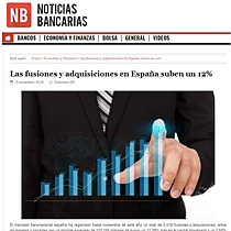 Las fusiones y adquisiciones en Espaa suben un 12%